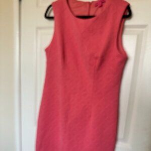 XL Vintage inspired coral Betsey Johnson Polyester Dress